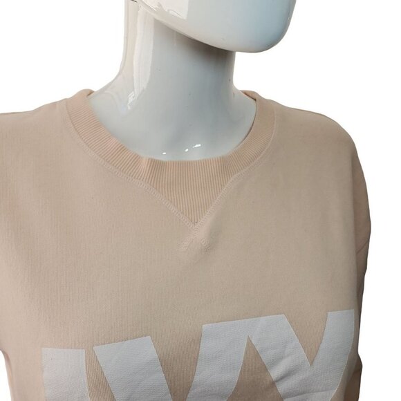 Ivy Park Logo Pink Sweatshirt Gray Logo Sleeveless Tee Womens Medium Small 2 Pc - Picture 4 of 7